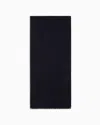 Emporio Armani Official Store Wool Scarf With Jacquard Logo Lettering In Pattern