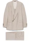 Emporio Armani Beige Wool Single-breasted Suit