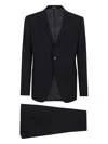 Emporio Armani Rich Brown Tailored Suit In Blue