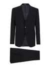 Emporio Armani Rich Brown Tailored Suit In Blue