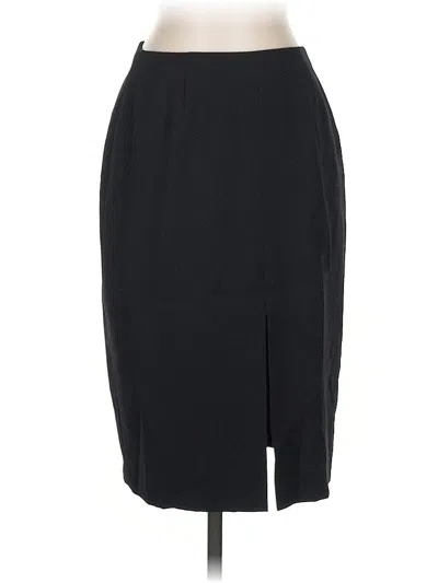 Pre-owned Emporio Armani Wool Skirt In Black