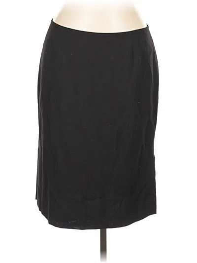 Pre-owned Emporio Armani Wool Skirt In Black