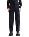 Emporio Armani Wool Stretch Stripe Regular Fit Pants