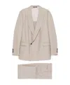 Emporio Armani Beige Wool Single-breasted Suit