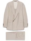 Emporio Armani Beige Wool Single-breasted Suit