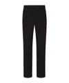 Emporio Armani Trousers With A Pleat In Virgin Wool With A Technical Finish In Black