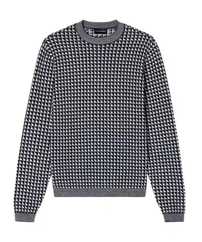 Emporio Armani Wool Sweater In Black