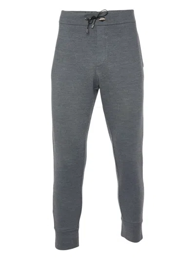 Pre-owned Emporio Armani Wool Track Pants In Gray