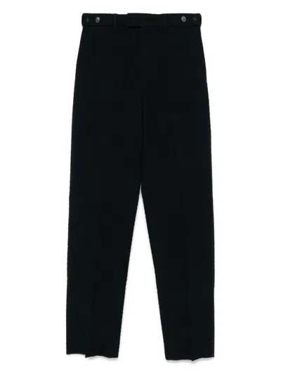 Emporio Armani Wool Trousers In Black