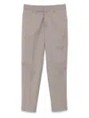 Emporio Armani Tropical Wool Trousers In Grey