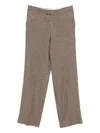 Emporio Armani High Waist Wide-leg Trousers With Button Accents In Multi