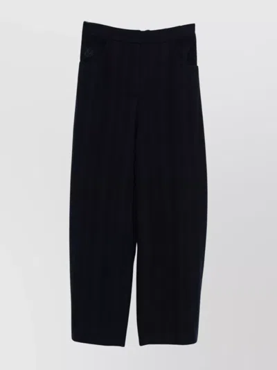 EMPORIO ARMANI WOOL TROUSERS WITH ELASTICATED WAISTBAND AND POCKETS
