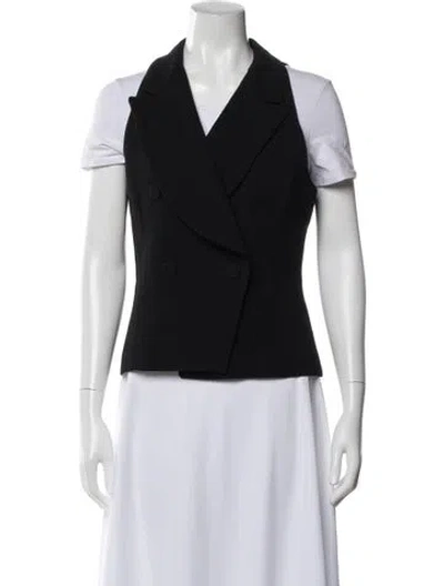 Pre-owned Emporio Armani Wool Vest In Black