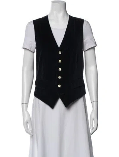 Pre-owned Emporio Armani Wool Vest In Black