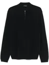 Emporio Armani Knitted Zip Ls Polo