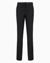 Emporio Armani Wool Blend Tailored Trousers