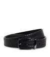 Emporio Armani Woven Leather Belt