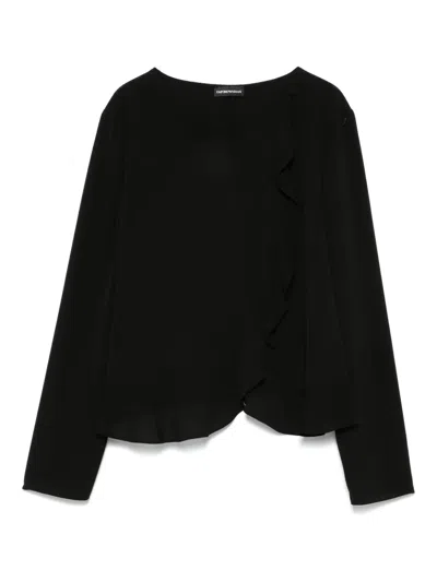EMPORIO ARMANI WRAP BLOUSE