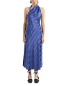 EMPORIO ARMANI WRAP NECK MAXI DRESS