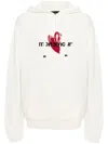 Emporio Armani X Mon Amour Intarsia-knit Hoodie In Neutrals