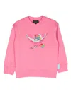 Emporio Armani X Smurfs Cotton Sweatshirt In Pink