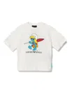 Emporio Armani X The Smurfs Cotton T-shirt In White