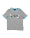 Emporio Armani X The Smurfs Toddler T-shirt Grey Size 6 Cotton, Elastane In Grey