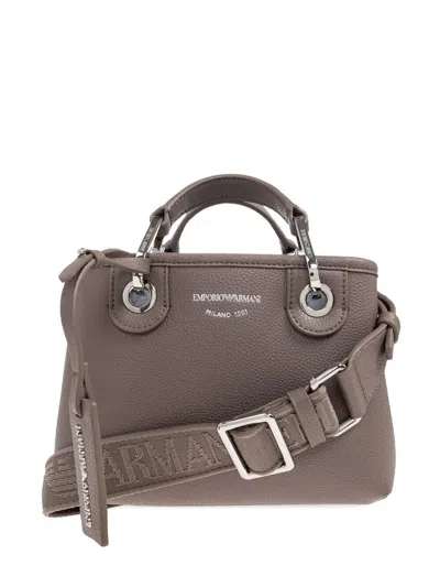 Emporio Armani Xs Shopping Simil Deer In Brown