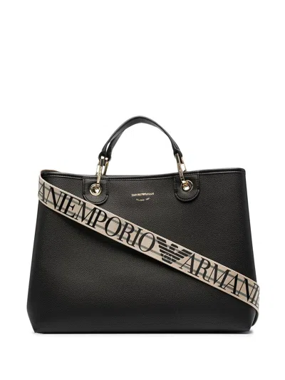 EMPORIO ARMANI SHOPPING BAG,Y3D165.YFO5B 095 85218 BLACK SILVER