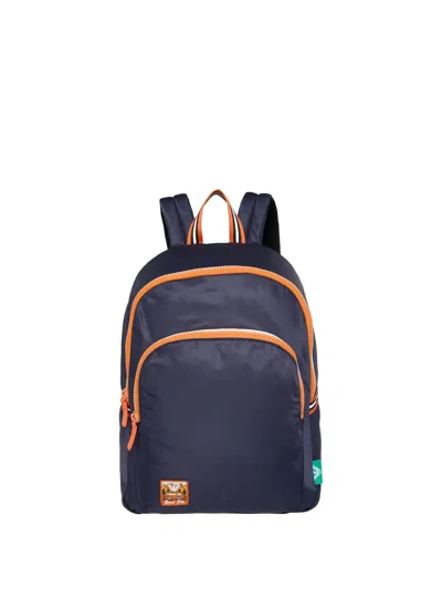 Emporio Armani Kids' Zip-trimmed Backpack In Blue