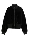 Emporio Armani Zip-up Bomber Jacket In Black