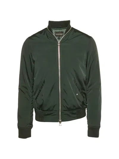 Pre-owned Emporio Armani Zip-up Bomber Jacket In Green