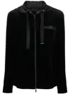 Emporio Armani Zip-up Hooded Jacket In Schwarz