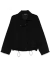 Emporio Armani Zip-up Jacket In Black