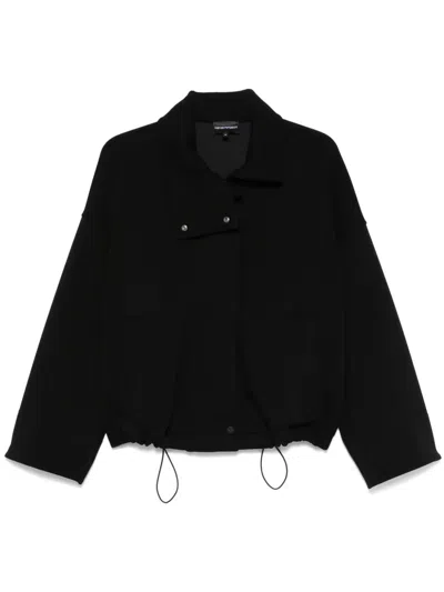 Emporio Armani Zip-up Jacket In Black