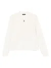 Emporio Armani Zip-up Sweater In White