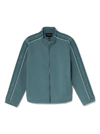Emporio Armani Zip-up Sweatshirt In Grün