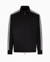 Emporio Armani Zip-up Sweatshirts In Black