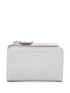 Emporio Armani Zipped Bifold Wallet In Light Grey