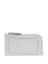 Emporio Armani Zipped Card Case In Grey