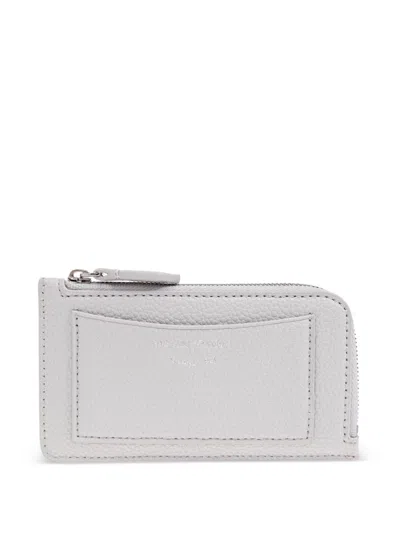 Emporio Armani Zipped Card Case In Grey