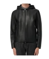 Emporio Armani Man Jacket Black Size 42 Lambskin In Black