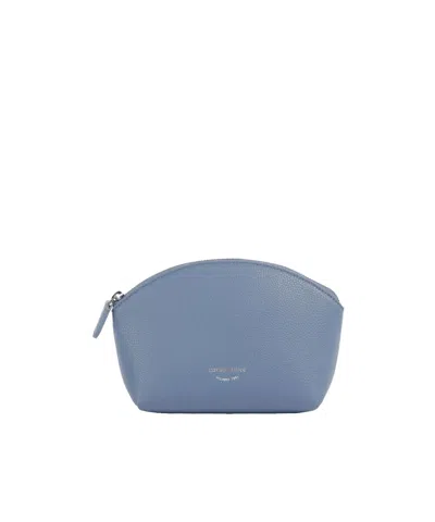 Emporio Armani Zipper Cosmetic Bag In Grey