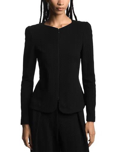 EMPORIO ARMANI ZIPPER FRONT BLAZER