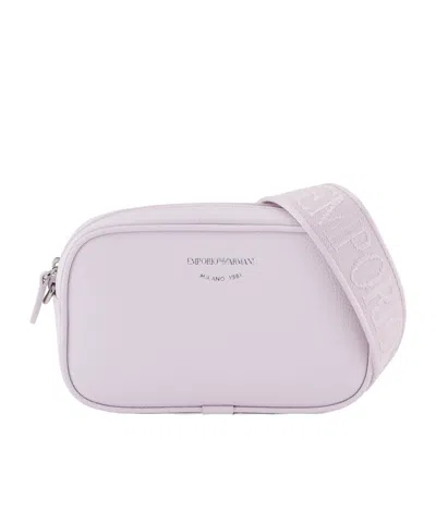 Emporio Armani Zippered Mini Bag In Light Purple