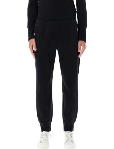 Emporio Armani Zippered Pockets Jogger Pants In Black