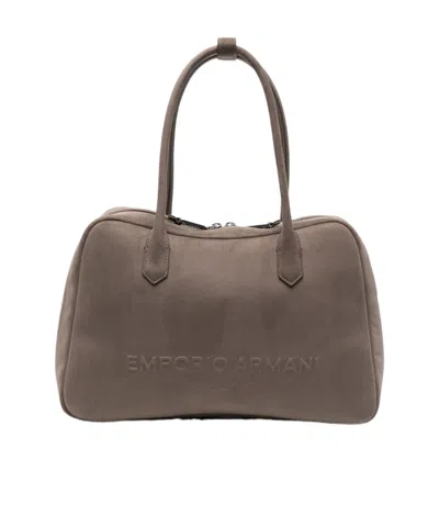 EMPORIO ARMANI EMPORIO ARMANI EMBOSSED LOGO TOTE BAG