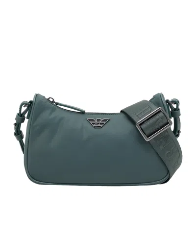 Emporio Armani Zippered Shoulder Bag In Green