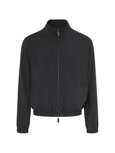Emporio Armani Zip-up Bomber Jacket In Multi