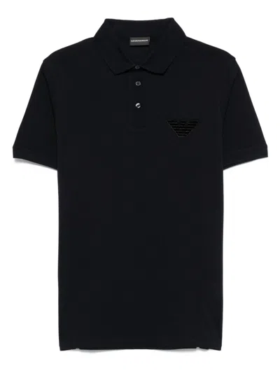 EMPORIO ARMANI EMPORIO ARMANI LOGO COTTON POLO SHIRT